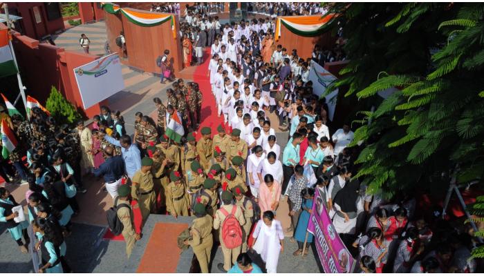 हर घर तिरंगा अभियानांतर्गत सातारा येथे तिरंगा रॅली संपन्न