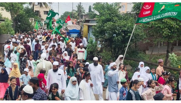 मुस्लिम बांधवांचा सातारा शहरात भव्य जुलूस