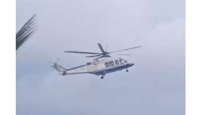 खराब हवामानामुळे मुख्यमंत्र्यांचे हेलिकॉप्टर पुन्हा उतरले