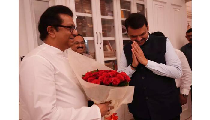 देवेंद्र फडणवीसांनी घेतली राज ठाकरेंची भेट