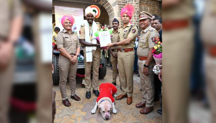 सातारचा सूर्या श्वान सुवर्णपदकाचा मानकरी