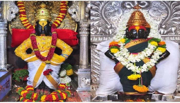 साडेसहा लाखांचे दागिने श्री विठ्ठल रूक्मिणी मातेच्या चरणी अर्पण