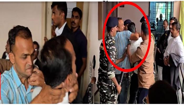 कोल्हापूर कोर्टात हाणामारी