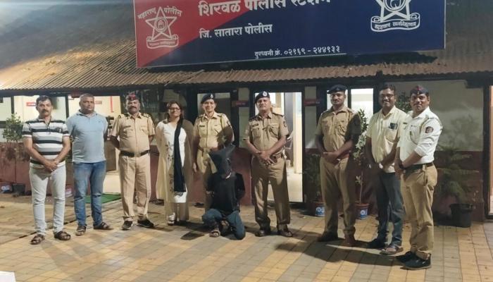 पादचारीला लुटणारे गुन्हेगार शिरवळ पोलिसांच्या ताब्यात