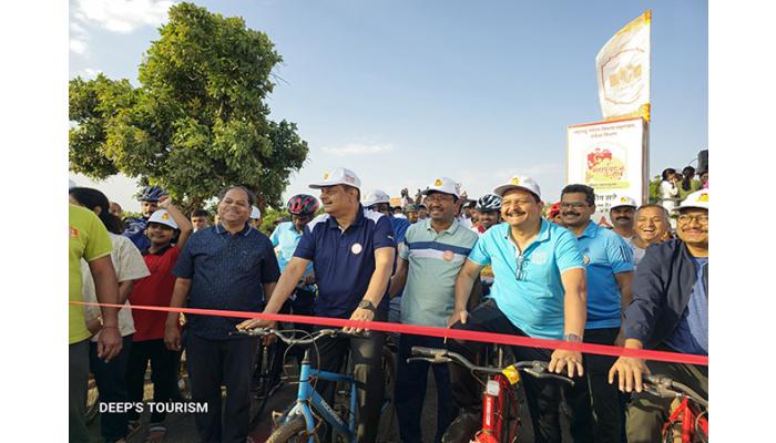 महापर्यटन उत्सवात मॉर्निंग रागाज, सायक्लथाॅन, फन रन मध्ये नागरिकांचा उत्स्फूर्त सहभाग