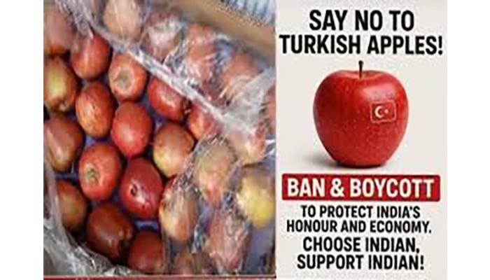 तुर्कीने पाकला पाठिंबा दिल्यामुळे तुर्कीच्या सफरचंदावर पुण्यातील व्यापाऱ्यांचा बहिष्कार
