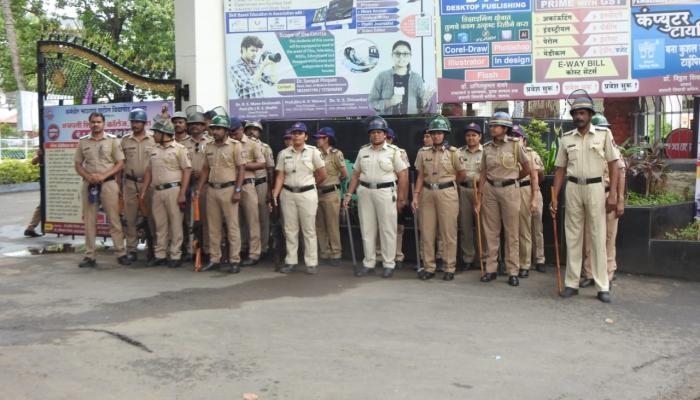 छत्रपती शिवाजी कॉलेजमध्ये पोलिसांची बॉम्ब शोधण्याची प्रात्यक्षिके