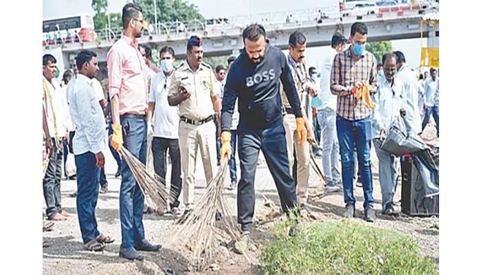 महास्वच्छता अभियानातून स्वच्छतेचा संदेश : ना. जयकुमार गोरे