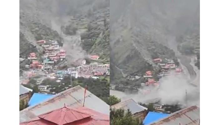 उत्तरकाशीमध्ये ढगफुटीमुळे १४ सेकंदात सगळं गाव उद्ध्वस्त