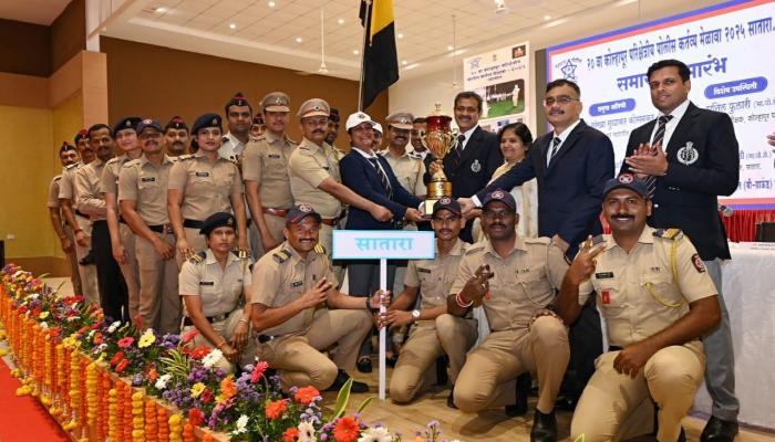 सातारा जिल्हा पोलिसांना सर्वसाधारण विजेतेपदाचा मान