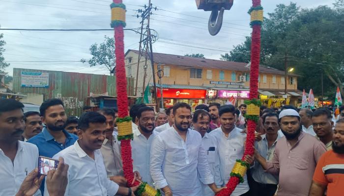 युवक काँग्रेसचे प्रदेशाध्यक्ष शिवराज मोरे यांचे जिल्ह्यात जल्लोषात स्वागत