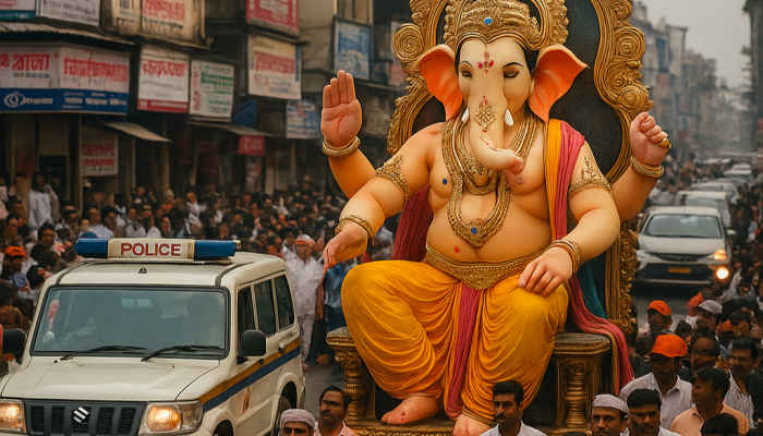 गणेश विसर्जनासाठी सातारा शहरातील वाहतुकीत तात्पुरता बदल