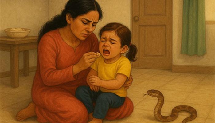 केळघर येथे सर्पदंशामुळे चिमुकलीचा दुर्दैवी मृत्यू