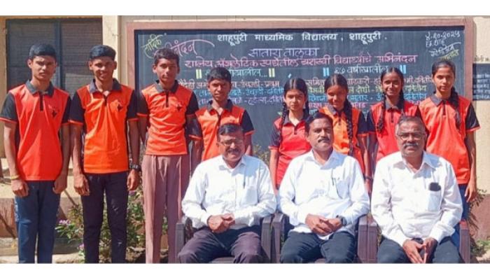 शाहूपुरी विद्यालयाचा सातारा तालुका मैदानी क्रीडा स्पर्धेत डंका ; खेळाडूंचे वैयक्तिक खेळ प्रकारात उज्वल यश