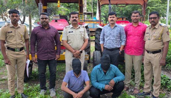 ट्रॅक्टर चोरी करणाऱ्या टोळीच्या मुसक्या आवळल्या; खंडाळा पोलिसांची कारवाई