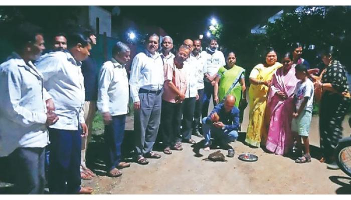 शाहूपुरीतील संकल्प कॉलनींतर्गत रस्त्याचा प्रश्न मार्गी; ना. शिवेंद्रसिंहराजे भोसले यांचे प्रयत्न