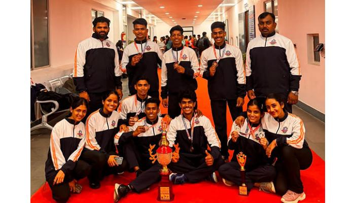 कर्मवीर भाऊराव पाटील विद्यापीठाच्या खेळाडूंचे राष्ट्रीयस्तरावर दिमाखदार प्रदर्शन; मल्लखांबमध्ये ६ कांस्यपदके जिंकण्याचा केला विक्रम