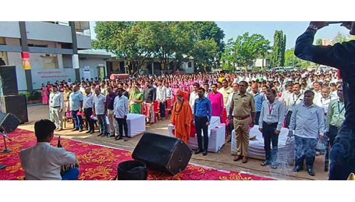 जिल्ह्यात 'वंदे मातरम गीताच्या 150 व्या वर्धापनदिनानिमित्त सामूहिक गायन