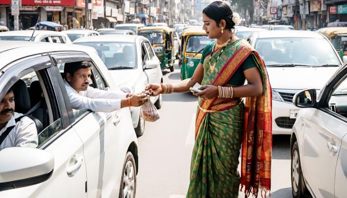 साताऱ्यातील रस्त्यांवर तृतीय पंथियांकडून नाकाबंदी