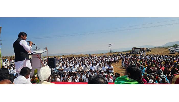 खटावच्या शिवारात पाणी आणण्याचे स्वप्न पूर्ण केले; महायुतीच्या पाठीशी खंबीरपणे उभे रहा - आ. महेश शिंदे; नेर उपसा सिंचन योजनेचे जलपूजन, भूमिपूजन