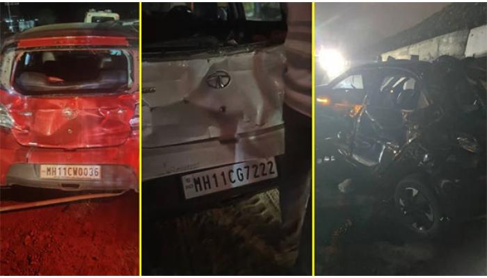 पुणे-सातारा महामार्गावरील खंबाटकी बोगद्याजवळ भरधाव ट्रकने सात वाहनांना ठोकरले; धोकादायक एस आकाराच्या वळणावर ट्रकचा ब्रेक निकामी
