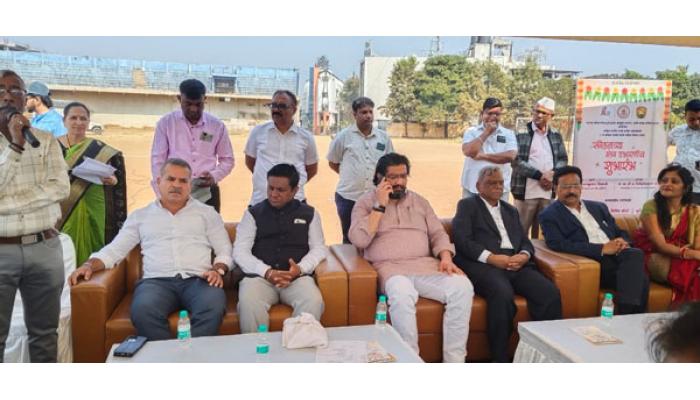 साहित्य संमेलने ही राष्ट्राचा मार्ग उन्नत करण्यासाठी असतात- साहित्यिक प्रा. शरणकुमार लिंबाळे यांच्या हस्ते साहित्य संमेलनाच्या मंडप उभारणीचा शुभारंभ