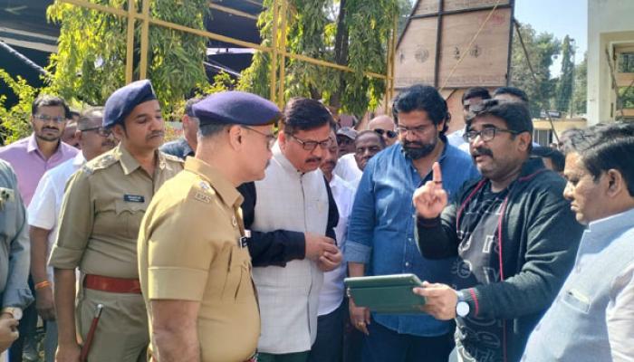 अखिल भारतीय मराठी साहित्य संमेलनाची जय्यत तयारी; उर्वरित कामे तात्काळ पूर्ण करा - मंत्री शिवेंद्रसिंहराजे भोसले; सुरु असलेल्या कामांची पहाणी