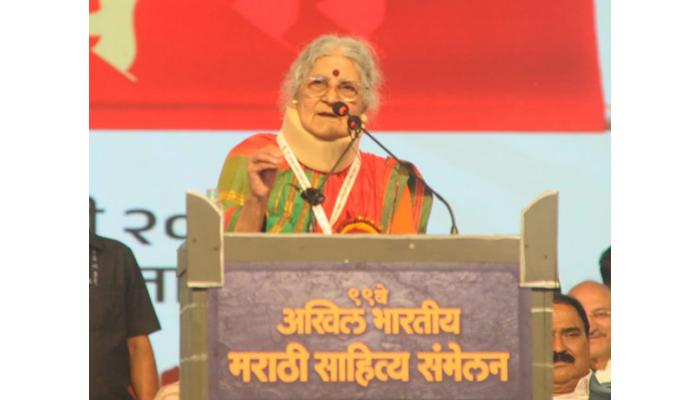 ग्रामीण भागातील मुले मराठीत लिहिती होत आहेत ही आनंदाची बाब : डॉ. तारा भवाळकर; तपोवनावर कुऱ्हाड चालणार नाही याची काळजी घ्या