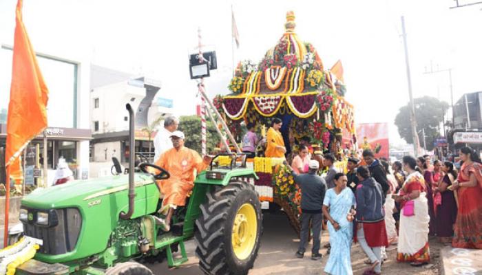 उत्तर चिदंबरम नटराज मंदिराचा रथोत्सव सोहळा मोठ्या उत्साहात ; शनिवार, दि. 3 जानेवारी रोजी नटराज- शिवकामसुंदरी देवीचा कल्याणोत्सव अर्थात लग्नसोहळा