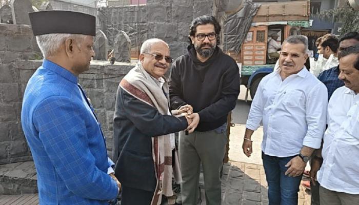 शिवतीर्थावरील छत्रपती शिवरायांच्या चाळीस फुटी पुतळ्यासाठी हालचाली सुरू; शिल्पतज्ञ अनिल सुतार व ना. शिवेंद्रसिंहराजे भोसले यांनी केली पाहणी