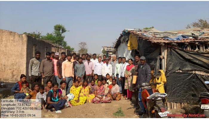 आदिनाथ ओंबळे यांच्या पुढाकारातून कातकरी बांधवांसाठी दिलासादायक पाऊल : मेणवली येथे ३४ लाभार्थ्यांना १७ गुंठे जमीन उपलब्ध