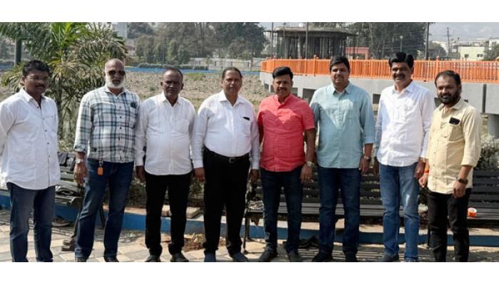 छ. संभाजी महाराज स्मारकाचे काम अंतिम टप्प्यात, उर्वरित काम तातडीने पूर्ण करावे; खा. उदयनराजे यांच्याकडून सूचना, स्मारक समितीकडून पाहणी