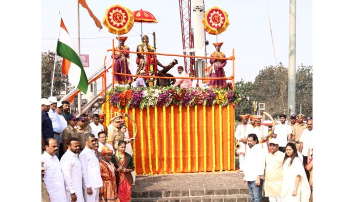 शिवजयंती दिनी सातारा झाला शिवमय; जय शिवाजी जय भारत मेगा पदयात्रेत 12 हजारांहून अधिक सहभागी