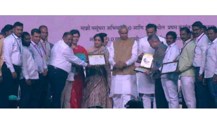 सातारा पालिकेच्या पर्यावरण कामगिरीचा मुंबईत गौरव; माजी वसुंधरा अभियानाचे सहा कोटी प्राप्त :पालिका प्रशासन व पदाधिकारी सन्मानित