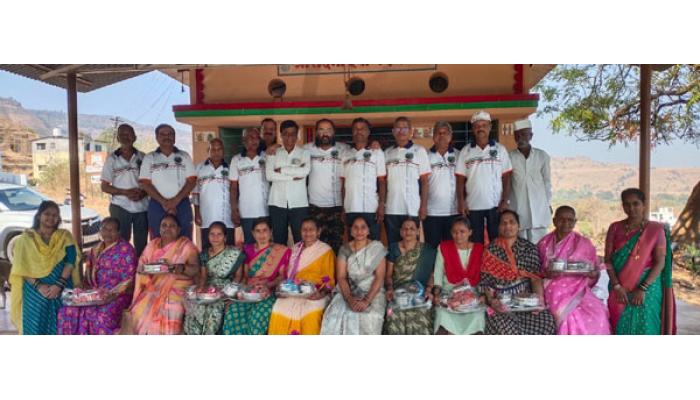 शाहुपुरी येथील सनराईन मॉर्निंग ग्रुपतर्फे महिला दिनी कामगार महिलांचा सत्कार व भांडी वाटपाचा कार्यक्रम