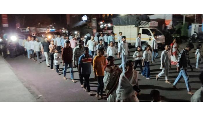 छत्रपती संभाजीराजे यांना साताऱ्यात विनम्र अभिवादन; बलिदान दिनानिमित्त शहरात मूक पदयात्रा