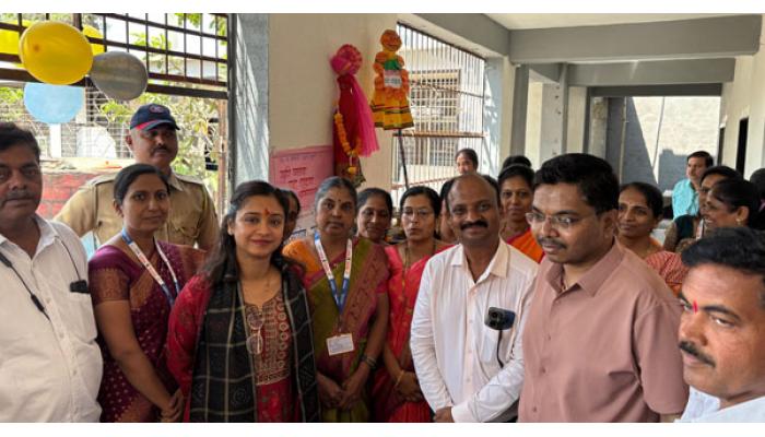 जिल्हा परिषदेच्या 'गुढीपाडवा पट वाढवा' उपक्रमाची उत्साहात सुरुवात ; उंब्रज येथील शाळेत मुख्य कार्यकारी अधिकारी याशनी नागराज यांच्या हस्ते आरंभ