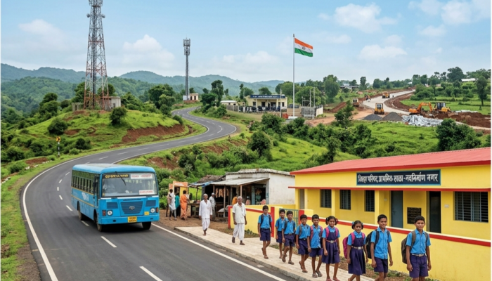 विकासाच्या प्रवाहामुळे &lsquo;रेड कॉरिडॉर&rsquo;मधील माओवादी हिंसाचाराला लगाम; प्रभावित जिल्ह्यांच्या संख्येत मोठी घट
