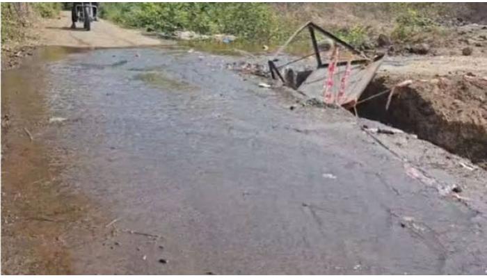 जावळी तालुक्यातील कुडाळमध्ये धोम उजवा कालवा फुटला; लाखो लिटर पाणी वाया; शेतकरी संतप्त