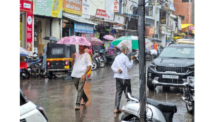 दमदार पावसाने सातारकर चिंब; शेतकरी आणि नागरिकांना काहीसा दिलासा
