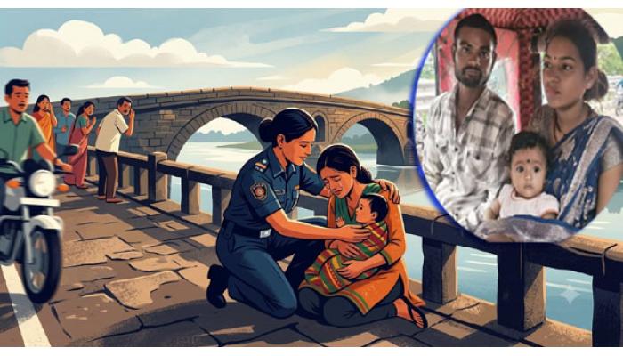 कृष्णा पुलावर महिला पोलिस हवालदाराच्या प्रसंगावधानामुळे मायलेकाचे प्राण वाचले; तृप्ती वीर यांच्या धाडसाचे, सतर्कतेचे सर्वत्र कौतुक