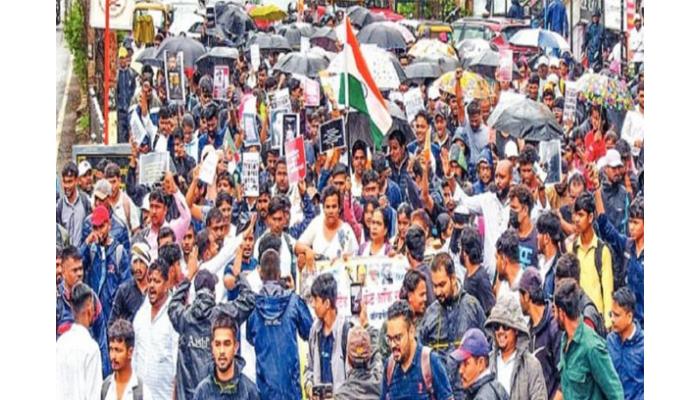 दिल्लीतील विद्यार्थी लाठीचार्जच्या निषेधार्थ साताऱ्यात युवकांचा एल्गार; मोर्चात मोठ्या संख्येने युवक-युवती सहभागी