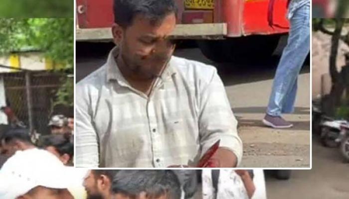 सातारा बसस्थानक परिसरात युवकाने चाकूने हाताची नस कापत आत्महत्येचा प्रयत्न केल्याने खळबळ; पोलिसांची तातडीने घटनास्थळी धाव