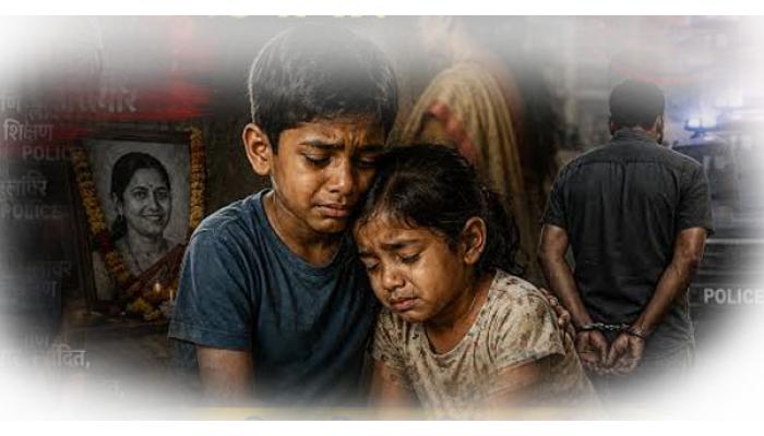 रात्रीत हरपले आई-वडिलांचे छत्र; चौथी, दुसरीतील भावंडांसमोर भवितव्&zwj;याचा प्रश्&zwj;न; मलकापूरच्या घटनेने दुःखद वास्तव समोर
