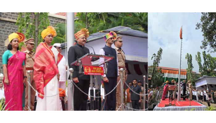 साताऱ्याला जागतिक दर्जाचे पर्यटन आणि अत्याधुनिक जिल्हा बनवण्याचा संकल्प - पालकमंत्री शंभूराज देसाई; मुख्य शासकीय ध्वजारोहण उत्साहात
