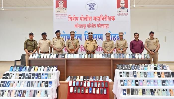 सातारा पोलिसांची धडक कारवाई: CEIR पोर्टलद्वारे १.५ कोटींचे ४४९ चोरीला गेलेले मोबाईल हस्तगत; नागरिकांना केले परत