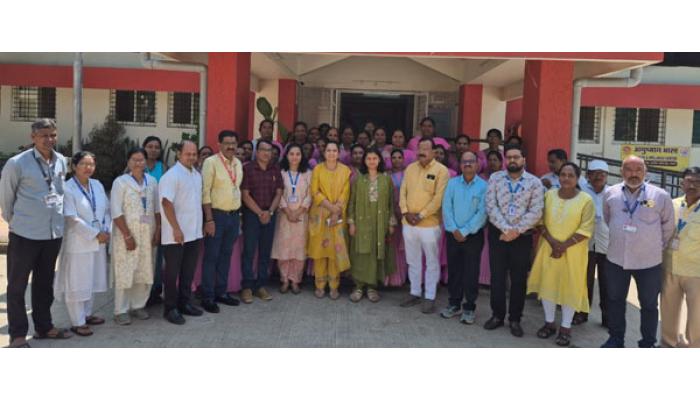 नागठाणे आरोग्य केंद्राला याशनी नागराजन यांची भेट; आरोग्यसेवेचा घेतला आढावा, प्रशिक्षणाचे केले कौतुक; समग्र आरोग्य सेवा प्रशिक्षणाची केली पाहणी