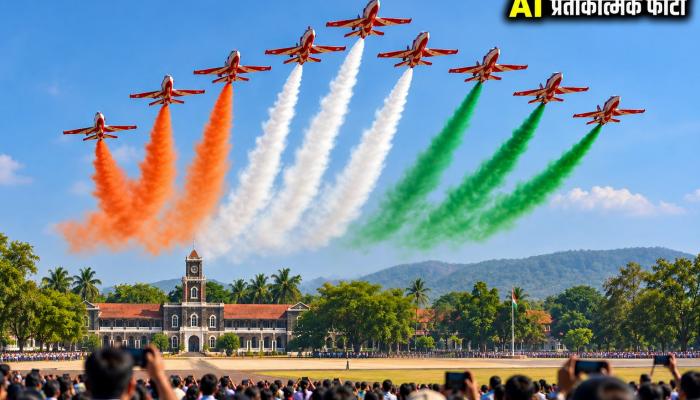 सैनिक स्कूलमध्ये २६ नोव्हेंबरला रंगणार चित्तथरारक &lsquo;एअर शो&rsquo;; जिल्हाधिकारी संतोष पाटील यांचे काटेकोर नियोजनाचे निर्देश