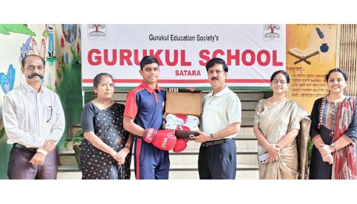 गुरूकुल स्कूलच्या शौर्य बनकरची बॉक्सिंग स्पर्धेसाठी राष्ट्रीय संघात निवड; सलग तिसर्&zwj;या वर्षी पटकावले राज्यस्तरीय बॉक्सिंग स्पर्धेत सुवर्णपदक